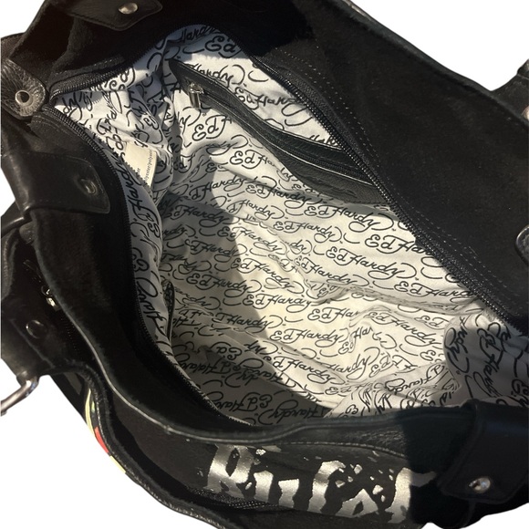 Ed Hardy Black Tote Bag - Picture 4 of 7